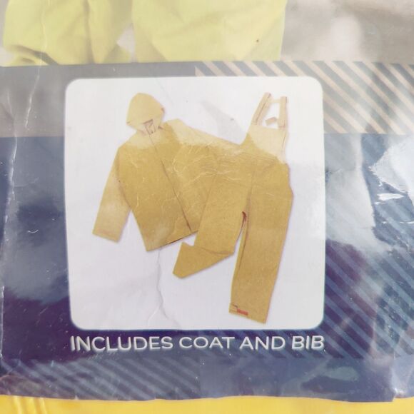 Stansport Rain suit-Yellow Commercial 2pc, Hooded Jacket, Pants, Rainsuit NEW - Picture 10 of 11